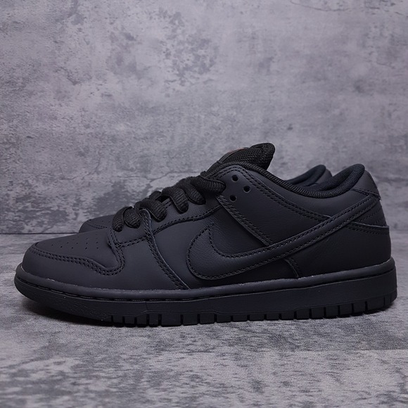 NIKE SB Dunk Low Pro Orange Label ISO Shoes Mens Size 6 Womens 7.5 Triple Black‎